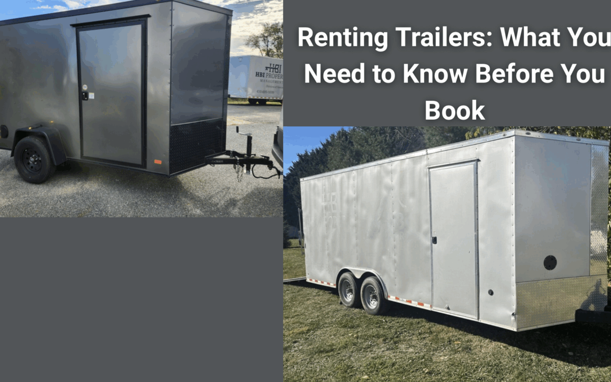 Renting Trailers: What You Need to Know Before You Book